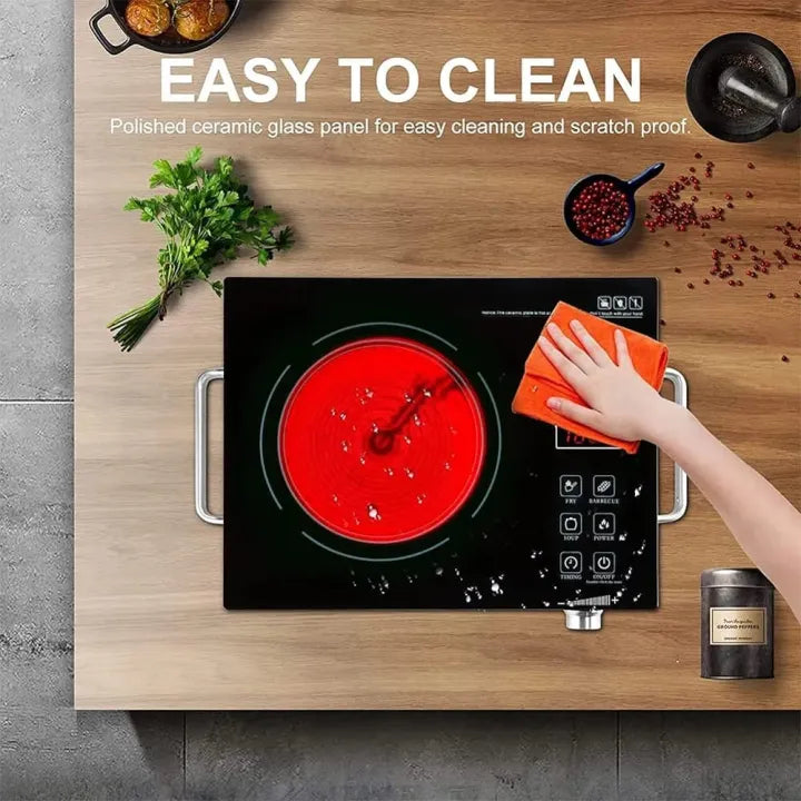 Lixcase Electric Infrared Ceramic Cooker — 3500W Touch-Control Hot Plate with Timer & Temperature Control
