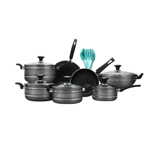 Lixcase Marble Series — 18-Piece Complete Cookware Set