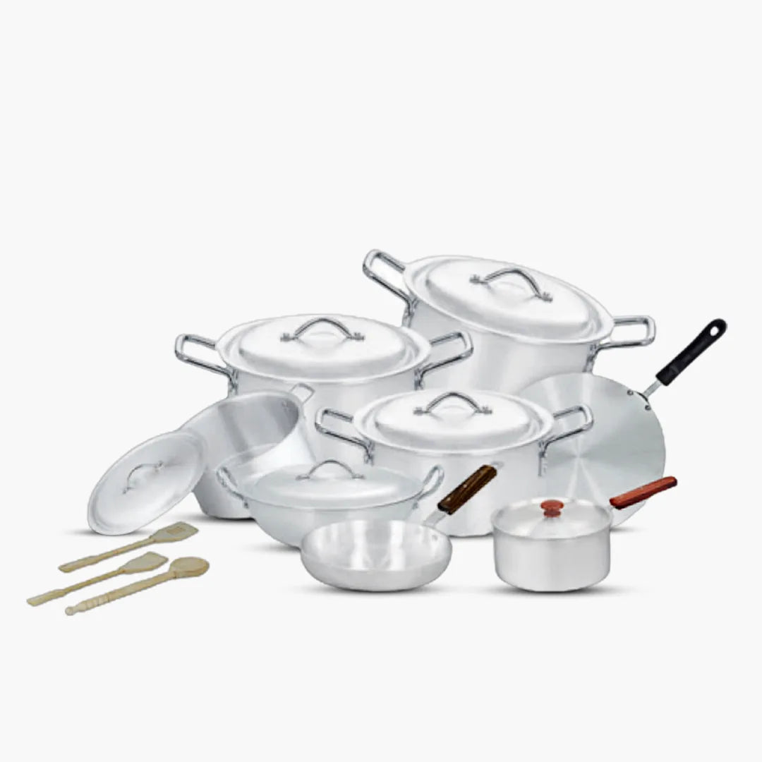 Lixcase Aluminium Non-Stick 18-Piece Complete Cookware Set