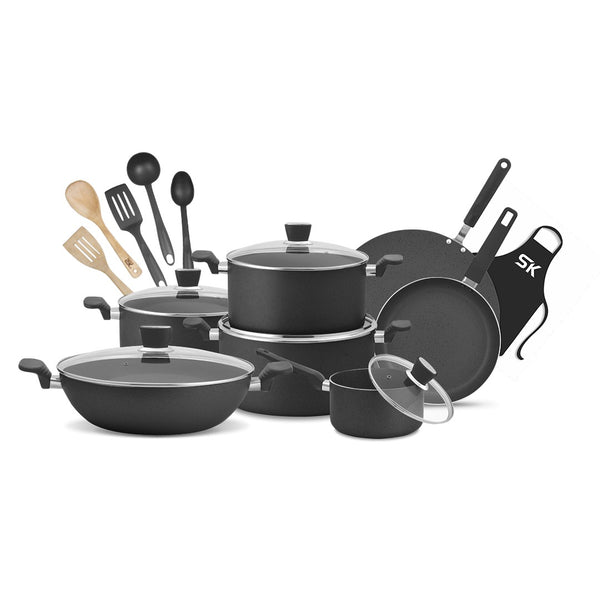 Lixcase Marble Series — 18-Piece Complete Cookware Set